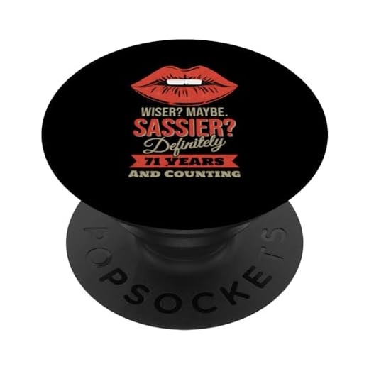71 años - Wise Sassy - Divertido 71 cumpleaños PopSockets PopGrip Intercambiable