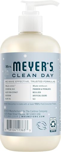 Image of Mrs. MEYER'S CLEAN DAY Hand Soap 12.5 Fl Oz 4 Count (Variety Pack), Gingerbread + Iowa Pine + Peppermint + Snow Drop