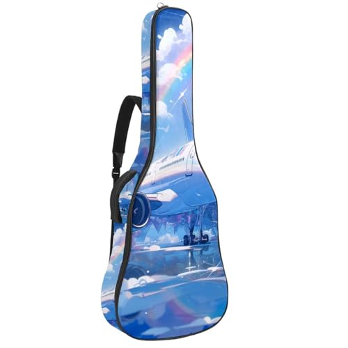 Sac pour guitare acoustique à motif avion pour cours et voyages