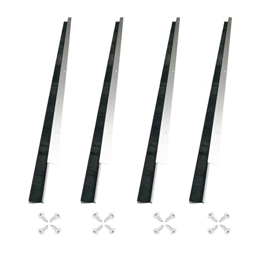 Retsun 4 Sets 0.98 x39.37 Inches Garage Door Brush Sweeps Seal Roll Up Door Brush Durable Easy Mounting (0.98, 4) -  Retsun Door Industry Co., Ltd, RS3903D