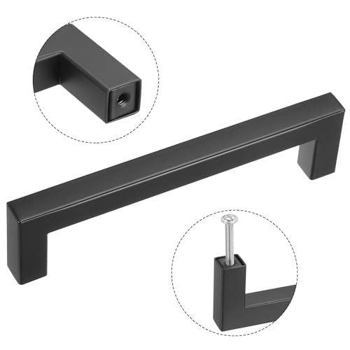 Poignées de tiroir en acier pour remplacer poignée meuble 14mm - 4