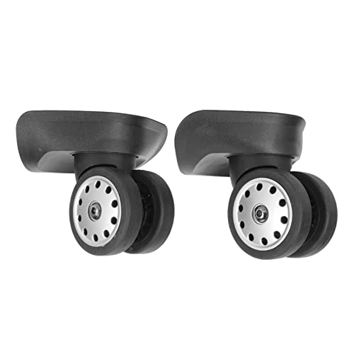 2PCS Suitcase Wheels Double Row PP PET Swivel Caster Spinner Wheels Replacement Accessories for Suitcase