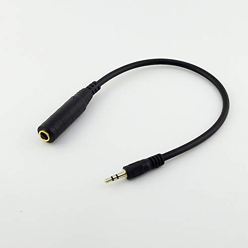 Cable adaptador Jack 3.5mm macho a 6.35mm hembra 1FT miniatura 2