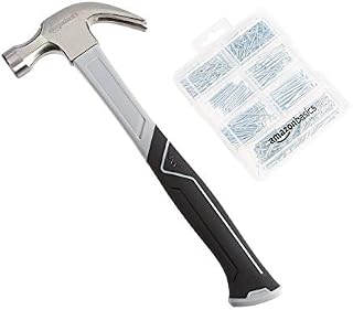 Amazon Basics Fiberglass Handle Claw Hammer - 454g