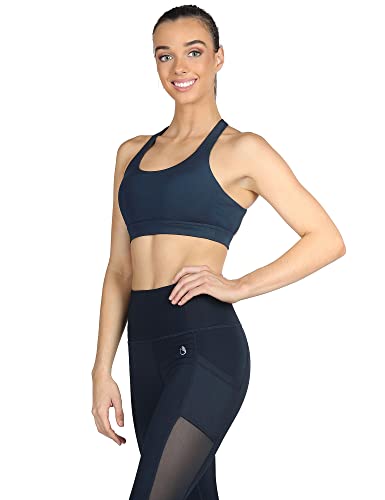 Image of icyzone Women's Padded Strappy Workout Running Sports Bras Medium Impact