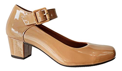 Sapato Feminino Boneca Sarah Calçados 880 (38, Nude Verniz)