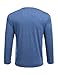 Deyeek Men's Post Shoulder Surgery Recovery Shirts Full Tear Away Long Sleeve Snap Chemo Port Access Shirt
