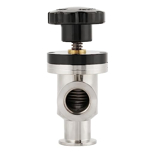 Air Admittance Valve,Bellow Isolation Valve, KF25 304 Stainless Steel Vacuum Isolation Valve Corrugated Tube Shaft Seal High Vacuum Manual Right Angle