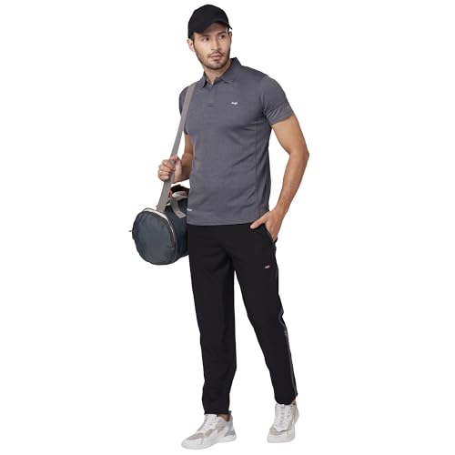 Image of berge' Men's Polyester Track Pant with Secure Zipper Side Pockets for Sports|Exercise|Gym|Running|Casual Wear|Lower Tracks Pant