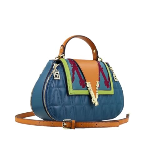Ladies Leather Handbag Women's Bag Female Shoulder Bag Diamonds Crossbody Luxury Handbags Women Embroidery Bags