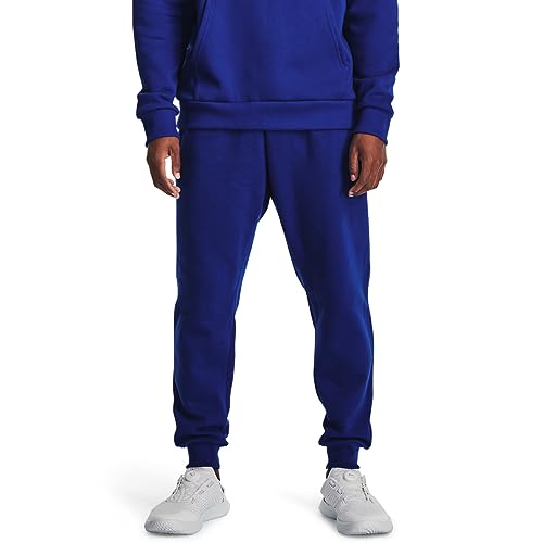 Under Armour Men's Rival Fleece Joggers, (400) Royal / / White, X-Large