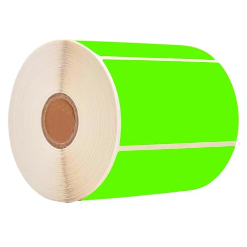 250 étiquettes par rouleau 2*3 inch avec adhésif permanent vert