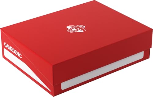 Gamegenic Token Holder | Protect and Store Game Tokens | Durable Storage Box for Tokens, Dice, Cards and other Game Accessories | Compatible with Board Games, LCG and TCGs | Red Color | Made