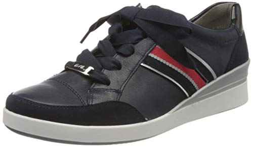 ara Damen LAZIO Sneaker, Blau, Silber/Navy 05), 42.5 EU(7.5 UK)