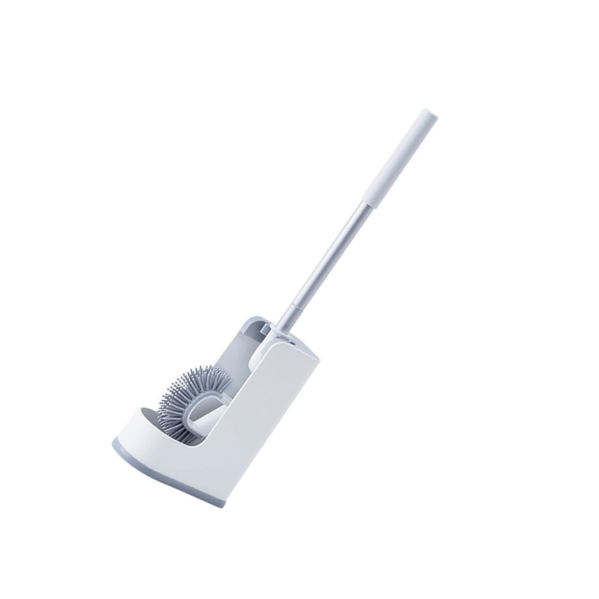 Brosse de toilette avec poils souples arc pour un nettoyage facile