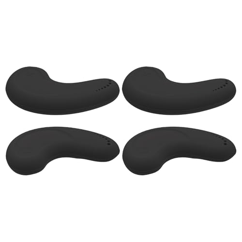 GALPADA Auditivos de Silicona Negros para Teñir el Cabello 2 Pares Reutilizables Protección contra Químicos para Salón y Uso Doméstico Accesorios para Peluquería Segura