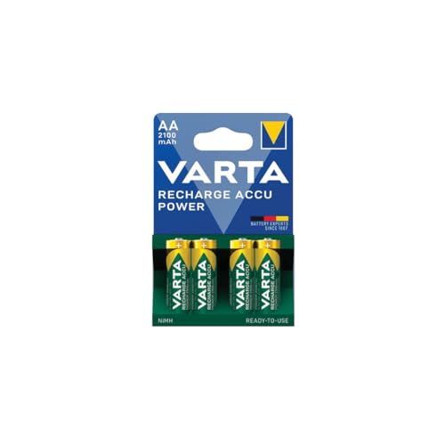 SOS - Juego de 4 pilas recargables NIMH AA LR06 para accesorios y mantenimiento VARTA 56706101404