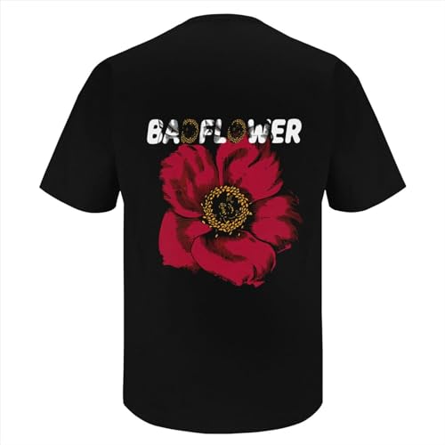 Badflower Shirt Men Reversible Graphic T-Shirt Fashion T-Shirts Loose Fit Short-Sleeve Casual Tops3