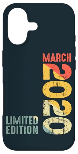 Carcasa para iPhone 17 Año 2020 Marzo 2020 Retro 2020 Vintage 2020 Desde 2020