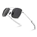 Mens Aviator Sunglasses Classic Military Pilot Navigator Army Polarized Sun Glasses Silver