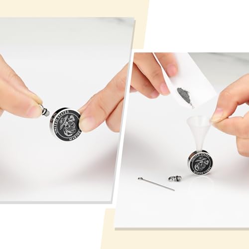 Cremation Jewelry For Men Stainless Steel UNITED STATES MARINE CORPS Memorial Urn Pendant Necklace Pendant Hold Ashes Of Loved Ones4