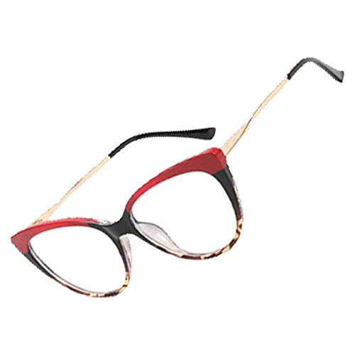 Haofy Gafas de Bloqueo de Luz, Protección UV con Distancia Precisa de Pupila para Mujeres que Ven Televisión (rojo superior)