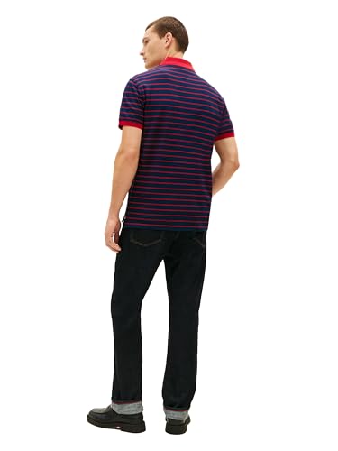 Image of Tommy Hilfiger Men's Short Sleeve Polo Shirts in Classic Fit with Stretch and Organic Pique Cotton