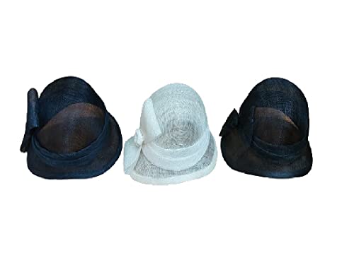 Chapeau de paille Art anni30 unique pour femme élégante diamètre 28 cm