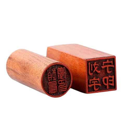 Japanese Name Stamps,Wood Japanese Hanko Chop Chinese Custom Wood Stamps,Name Stamp Japanese Stationery Chinese Name Seal Round Square to Choose(Various Sizes) Brown