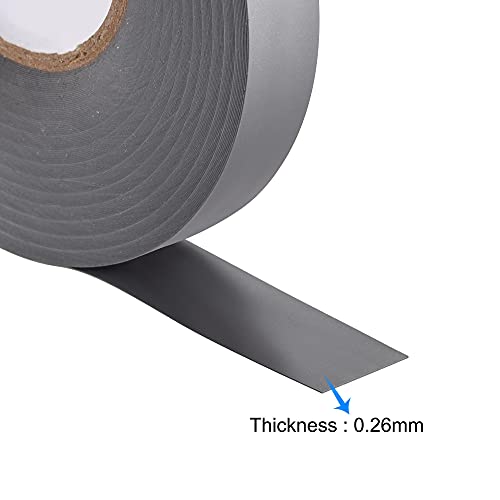 Image of uxcell Insulating Tape 25mm Width 26M Long 0.26mm Thick PVC Electrical Tape Grey