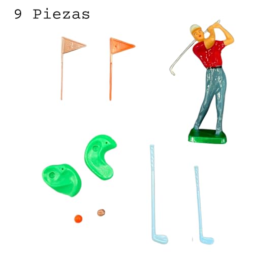 Golf Cake Topper Dekora décor de gâteau anniversaire 7 pièces - 5