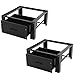 CLBDRESS 2 Pack Stacked Washer & Dryer Units with Drawer 29inch Washer Dryer Stand 14.3in Height 700LBS Capacity for Washing Machine Steel Construction
