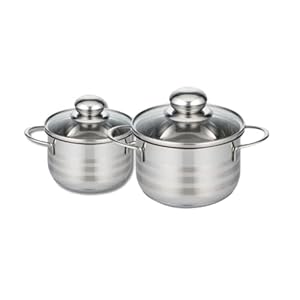 Elo 9801850 Edelstahl Suppentopf Set 2-teilig