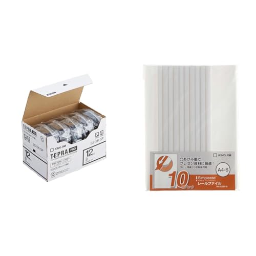 �y�Z�b�g�����z�L���O�W�� �y�����z �e�v��PRO�e�[�v�J�[�g���b�W �G�R�p�b�N5�� 12mm �����x��/������ ����8m SS12K-5P + ���[���t�@�C�� �V���v���[�Y 10���p�b�N A4�^�e �� 512SP10-W