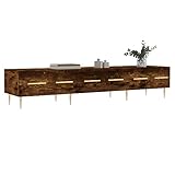 Surface de présentation stable : le plateau supérieur robuste du meuble TV sert de surface parfaite pour présenter avec style des articles de décoration tels que des cadres photo, des plantes ou votre barre de son et ajouter une touche personnelle à votre maison.