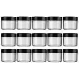 40 Stück Cremebehälter 20g PP Schwarz Leere Cremetiegel für Reisen