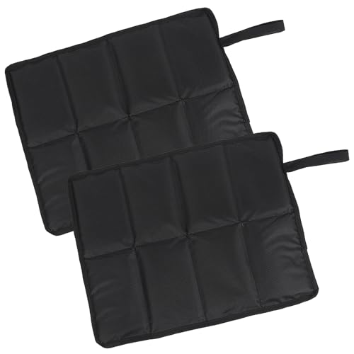 deegbbyi 2 Piezas Estera Plegable Portátil, Cojín de Asiento al Aire Libre Plegable, Cojín de Asiento Impermeable y Aislante del Calor, con Cuerda Elástica, para Senderismo Acampar Parque