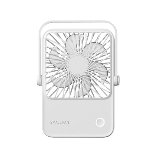 Yzdysg Ventilador eléctrico, ventilador de escritorio, viajes, oficina, camping, mesa plegable de ABS para dormitorio y escritorio