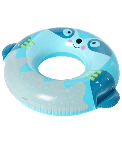 Intex 59266NP - Aufblasbarer Schwimmring Süße Tiere Assortiert, Vinyl, Mehrfarbig, 76 cm