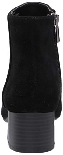 Kenneth Cole REACTION Women's Road Stop Ankle Boot, Black Suede, 7.5