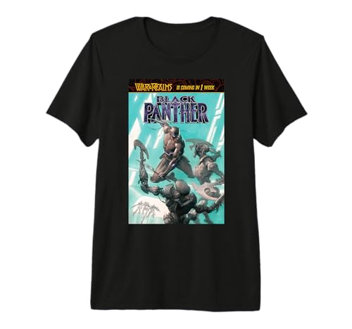 T-shirt Black Panther Marvel Comixology en coton peigné premium édition limitée
