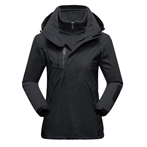 Combinaison de ski imperméable en polaire pour femme avec veste et pantalon