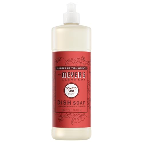 MRS. MEYERS CLEAN DAY Liquid Dish Soap Tomato Vine Scent 16 Ounce Bottle