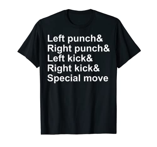 Videojuego de lucha Controles Camiseta