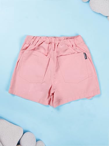 Image of KiddoPanti Girls Denim Over Lap Shorts