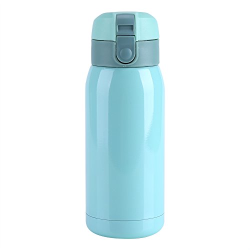 Vacío Aislado Taza de Acero Inoxidable, Mini Doble Pared Rebote Cap aislados de Viaje de Agua Caliente Botella 180…