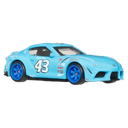 Image of Hot Wheels 2021 Toyota GR Supra Boulevard Vehicle, 1 Premium 1:64 Scale Sports Car, Full Metal Body Construction & Real Riders Tires, Toy for Collectors & Car Enthusiasts