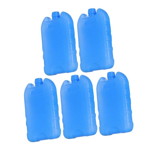 Yardwe 5PCS Reusable Ice Packs for Lunch Boxes Flexible Cooler Blocks for Air Conditioners Office Bedroom Outdoor Activities Easy to Clean and Maintain Ice Packs