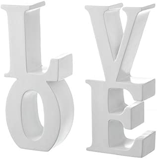 SUJETALIBROS LETRAS LOVE BLANCO