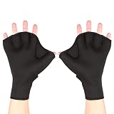 Guanti da nuoto in neoprene Palmati Fitness Guanti da allenamento resistenti all'acqua con cinturino da polso regolabile Guanti da allenamento